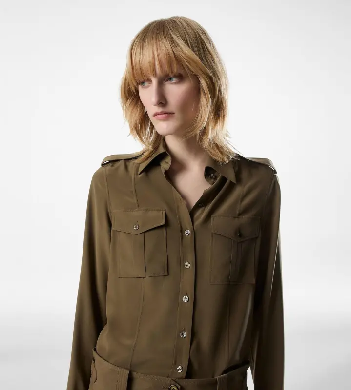 MILITARY SHIRT WITH FRONT POCKETS online